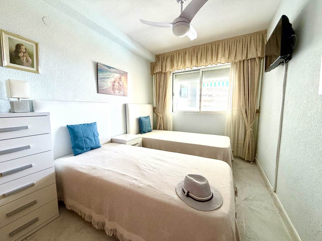 Main bedroom with a double bed
